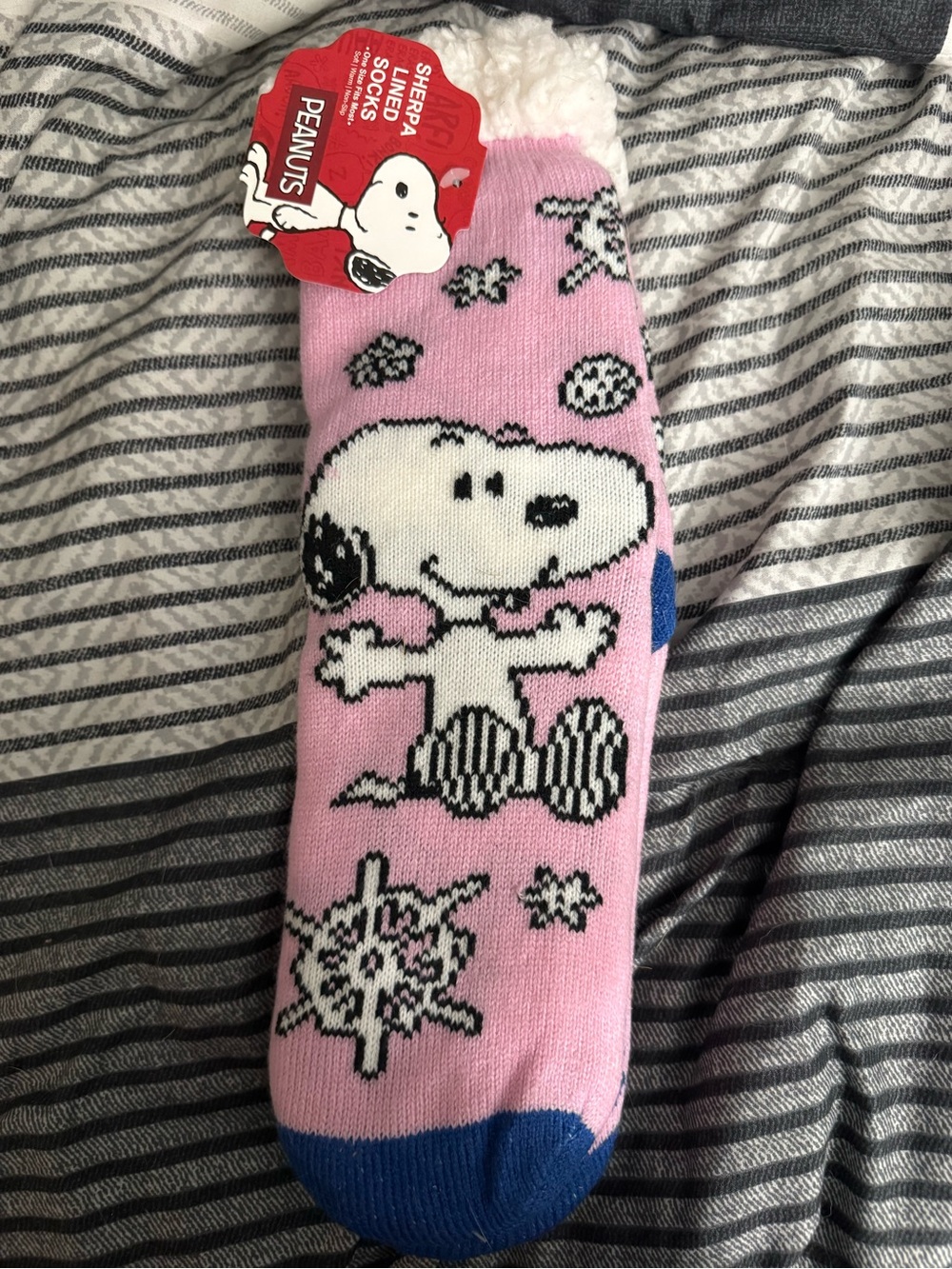 Peanuts Sherpa-Lined Snoopy Socks